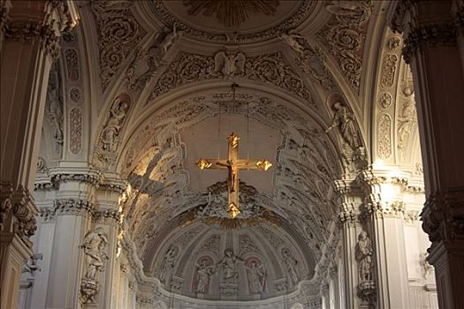 耶稣十字架,大教堂,维尔茨堡,巴伐利亚,德国,欧洲