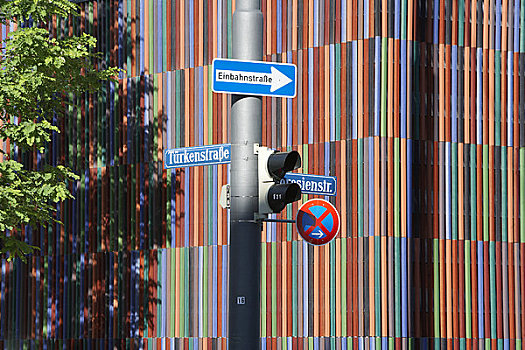 博物馆,慕尼黑,德国,2009年,外景,展示,路标,彩色,建筑