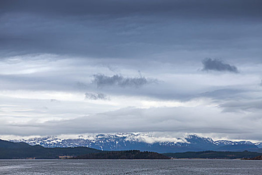 挪威,海洋,暗色,海边风景,雷雨天气