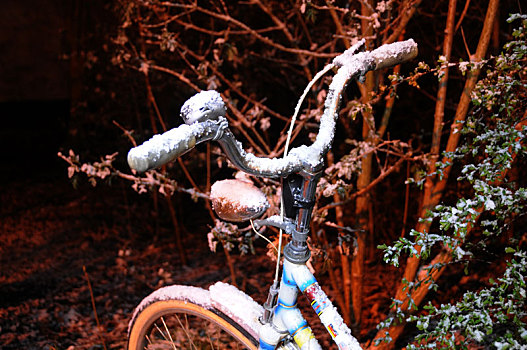 自行车,霜