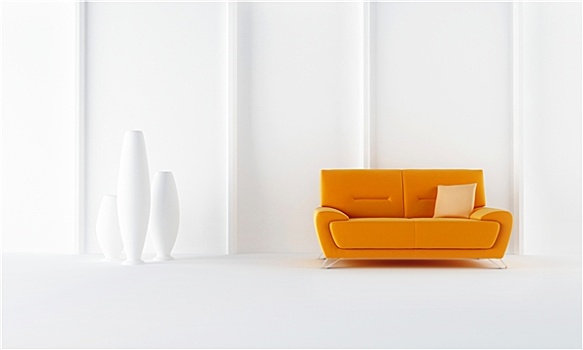 橙色,风格,沙发