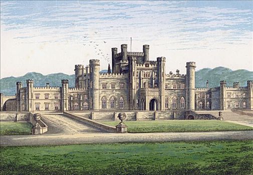 城堡,坎布里亚,迟,19世纪,艺术家,未知