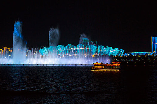 灞河夜景