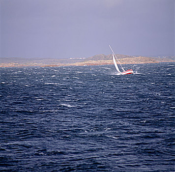 帆船,海洋