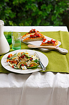 盘子,蔬菜沙拉