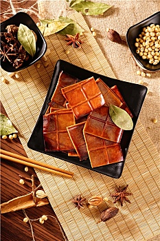 菜品图片-火锅菜品-串串-五香豆干-方豆干