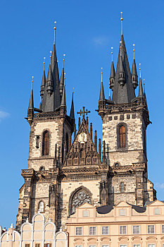 泰恩教堂,建筑,布拉格,捷克共和国