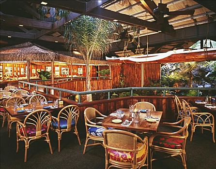 夏威夷,考艾岛,餐馆,餐厅,酒吧