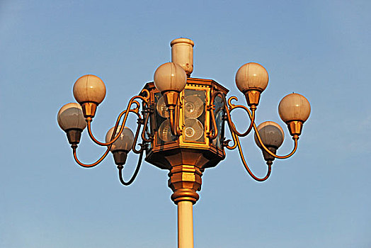 北京长安街的路灯