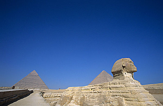 埃及,狮身人面像,吉萨金字塔,高原,金字塔