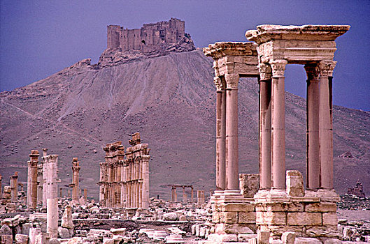 叙利亚,帕尔迈拉,遗迹,世界遗产,阿拉伯,城堡