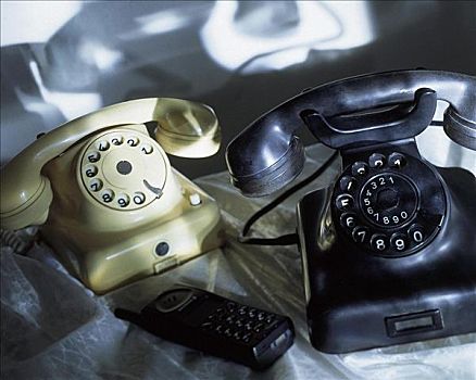 旧式,电话,手机,电讯