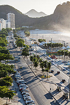 科帕卡巴纳,散步场所,科巴卡巴纳海滩,里约热内卢,巴西