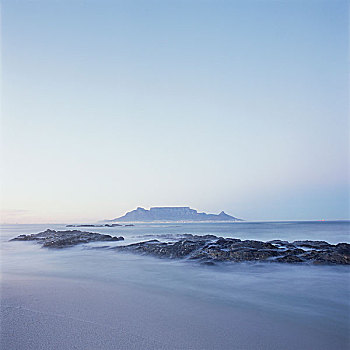 桌山,背景,西海角,南非