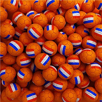 荷兰,足球,球,许多,背景