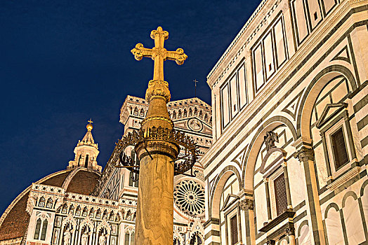 佛罗伦萨,广场,十字架,象征,光亮