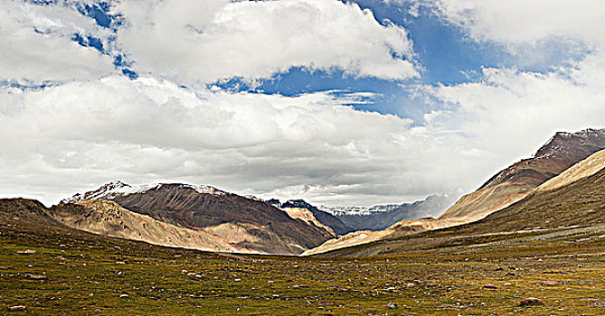 喜马拉雅山,风景,山谷,喜马偕尔邦,印度