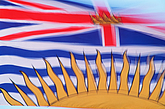 不列颠哥伦比亚省,动感,旗帜,加拿大