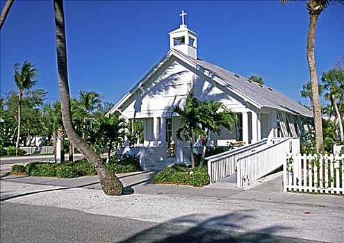 建筑,教堂,大,佛罗里达,美国