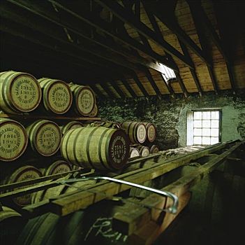 威士忌酒,桶,酿酒厂,苏格兰