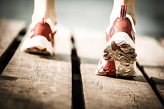 脚,慢跑,人,健康生活,概念