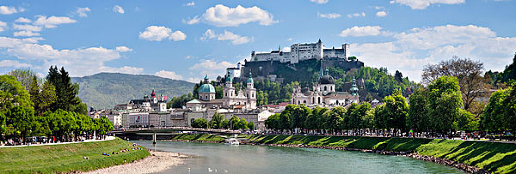 历史,中心,霍亨萨尔斯堡城堡,萨尔茨堡大教堂,萨尔茨堡,萨尔茨堡州,奥地利,欧洲