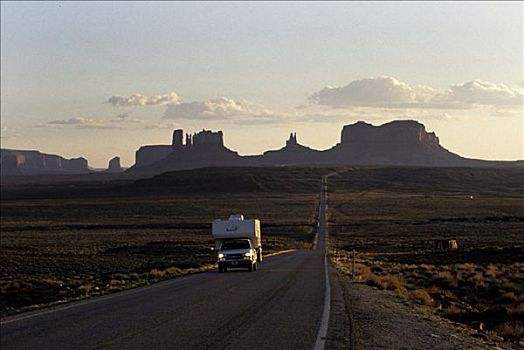 美国,亚利桑那,乡间小路,纪念碑谷,旅行房车,西部