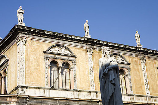 雕塑,凉廊,维罗纳,威尼托,意大利