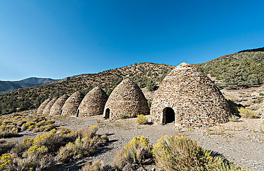 砖,烤炉,木碳,窑,死谷,死亡谷国家公园,加利福尼亚,美国,北美