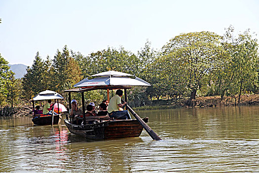 西溪,湿地,民居,建筑,杭州