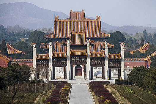 建筑,陵墓,西部,清朝,河北,中国
