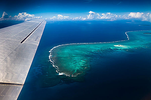 航拍,岛屿,飞机,英国,汤加