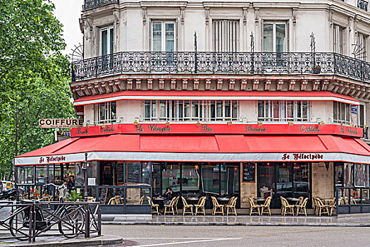 风景,脚踏车,酒吧,啤酒店,巴黎