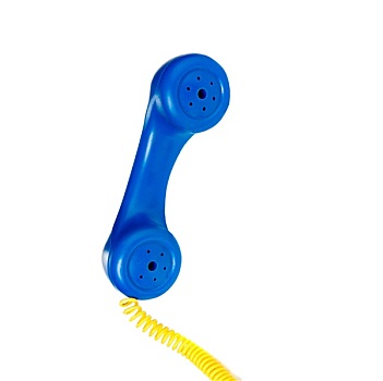 玩具,电话,蓝色,黄色,电讯