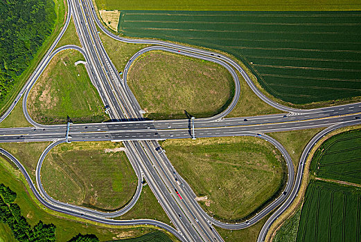 高速公路,交叉,南方,杜伊斯堡,鲁尔区,北莱茵威斯特伐利亚,德国