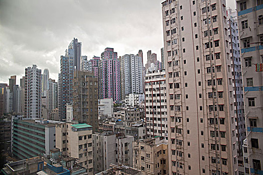 公寓楼,香港岛,香港,中国