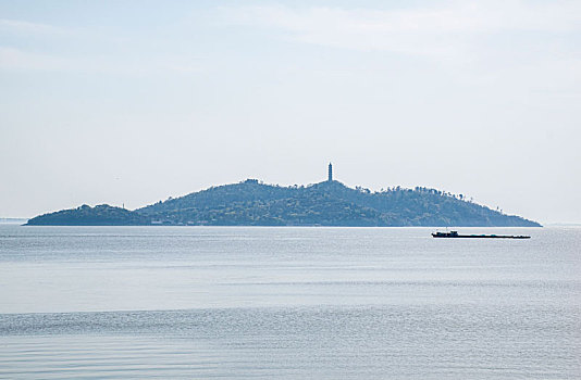 中国安徽合肥肥东巢湖中庙寺姥山岛景区