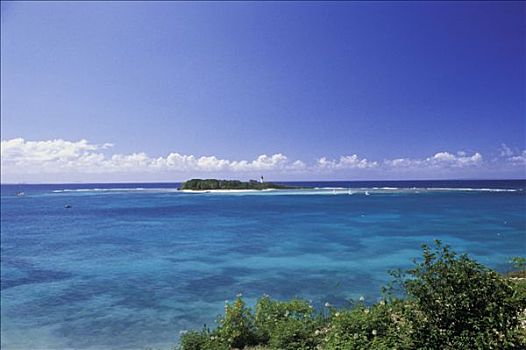 西印度群岛,瓜德罗普,岛屿,灯塔,背景