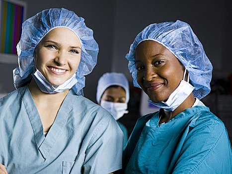 女性,外科,护理,微笑