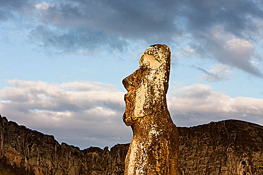 复活节岛,智利,复活节岛石像,雕塑