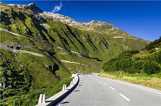 道路,阿尔卑斯山,瑞士