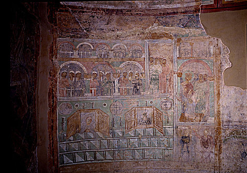11世纪,艺术家,古老,俄罗斯,壁画