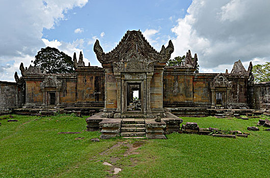 印度教,庙宇,高棉,12世纪,石头,山,省,柬埔寨,亚洲