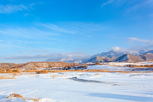 陕西秦岭太白县鳌山风光