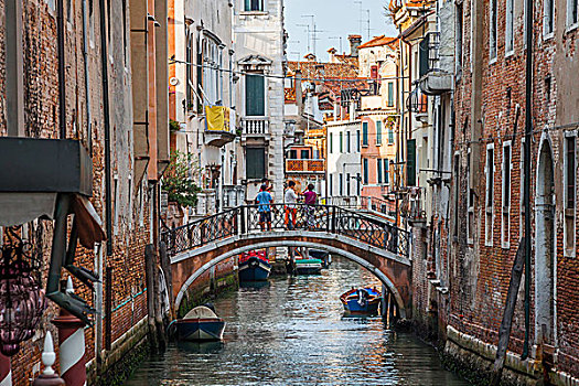 威尼斯人,建筑,船,大运河,威尼斯,意大利
