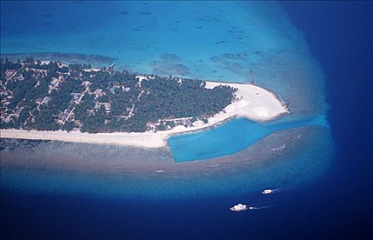马尔代夫,岛屿,空气,图像
