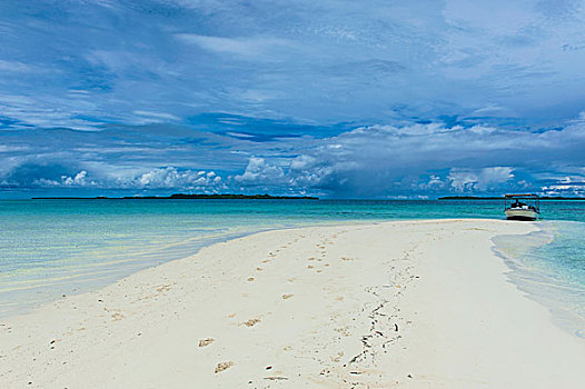 沙子,细条,退潮,洛克群岛,帕劳,大洋洲