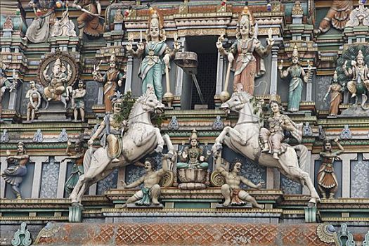 入口,印度教,庙宇,吉隆坡,马来西亚