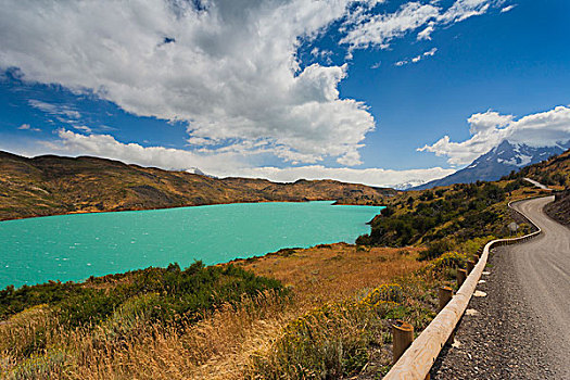 智利,麦哲伦省,区域,托雷德裴恩国家公园,拉哥裴赫湖,风景
