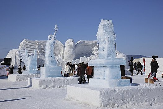 2008年,鄂霍次克海,浮冰,节日